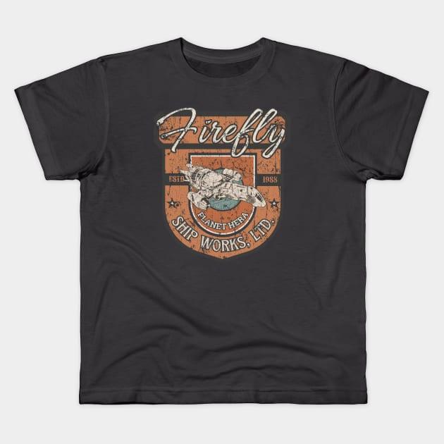 Firefly Ship Works Ltd. 2459 Kids T-Shirt by Sultanjatimulyo exe